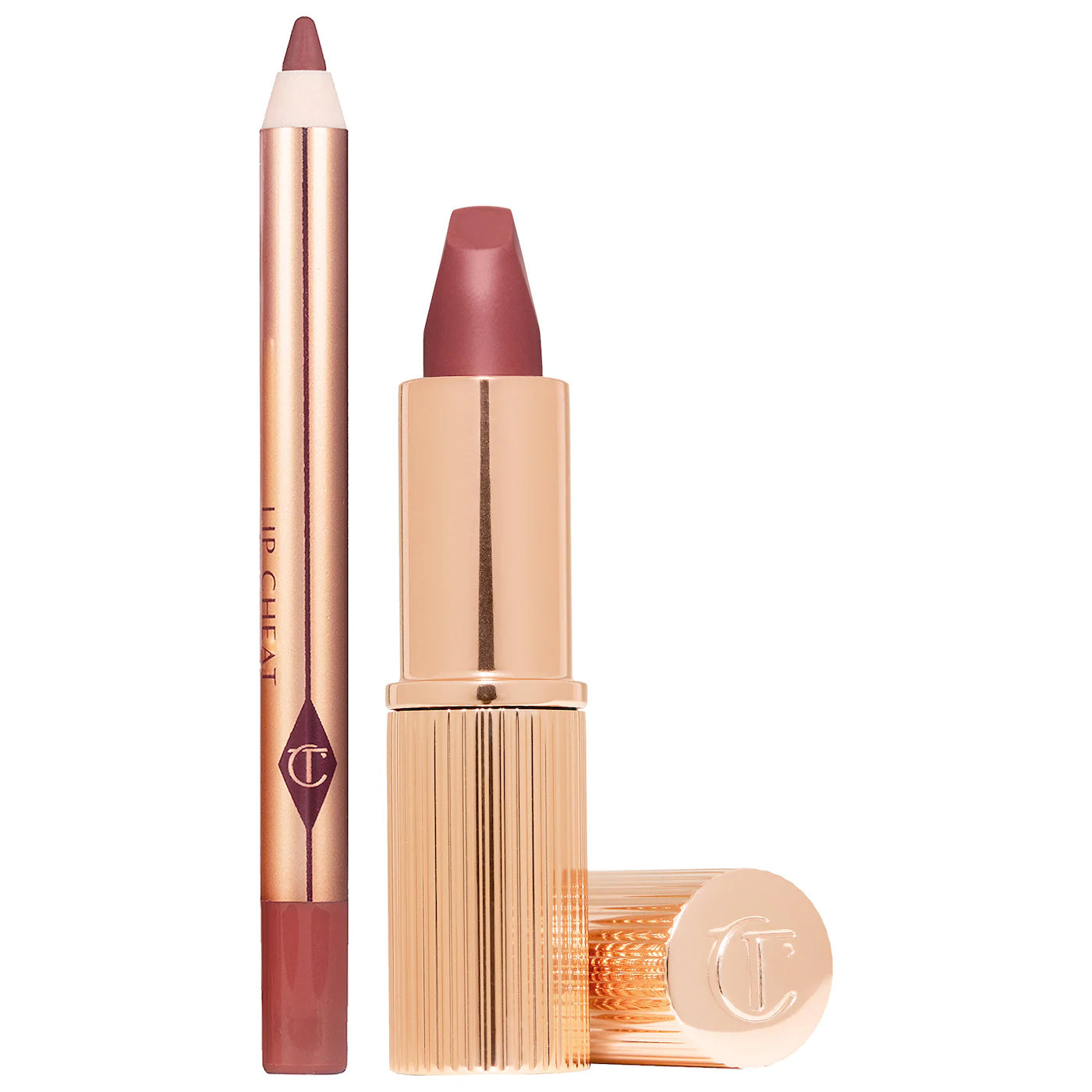 Charlotte Tilbury Mini Pillow Talk Lipstick & Liner Set (Medium)