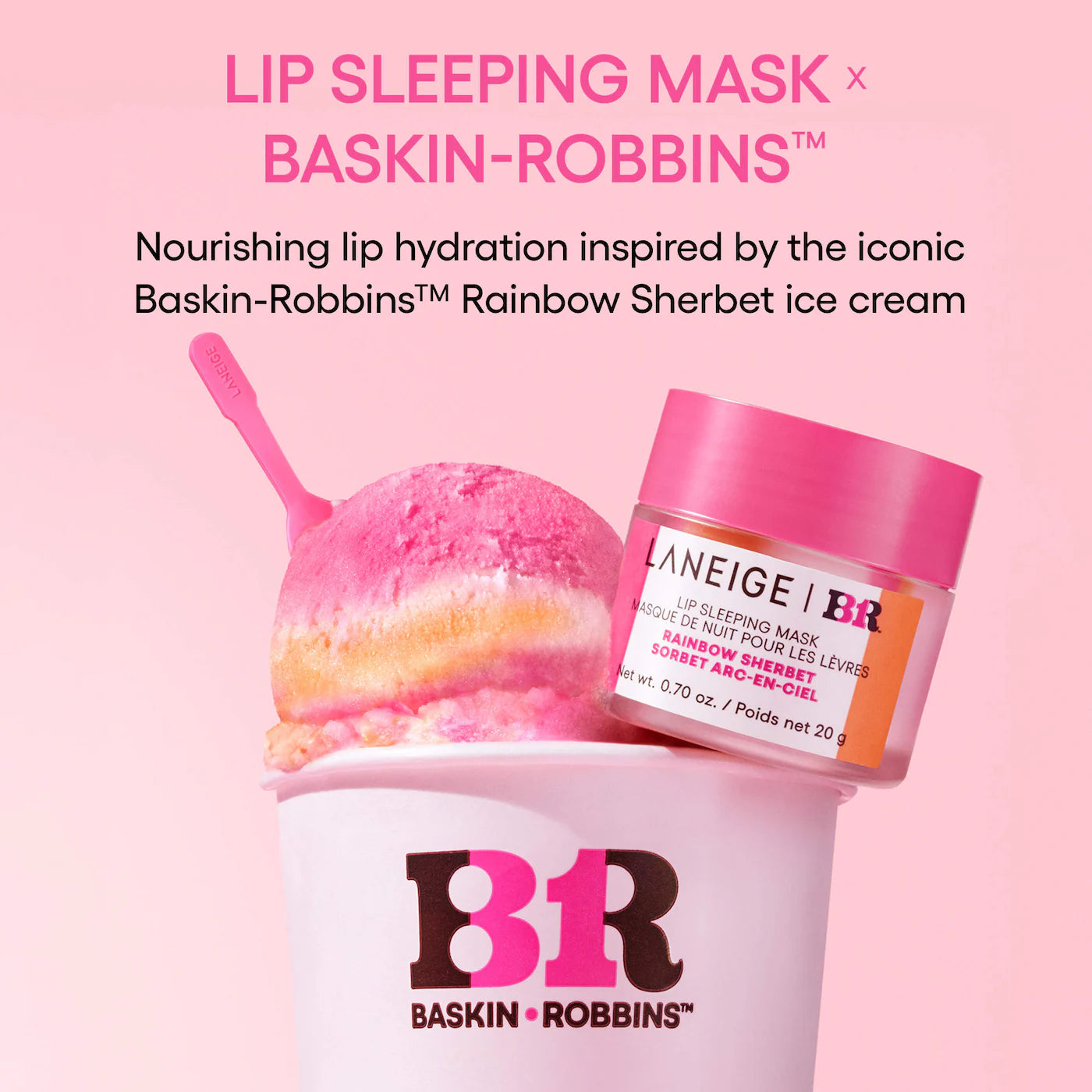 Laneige Lip Sleeping Mask – Edición Baskin Robbins Rainbow Sherbet
